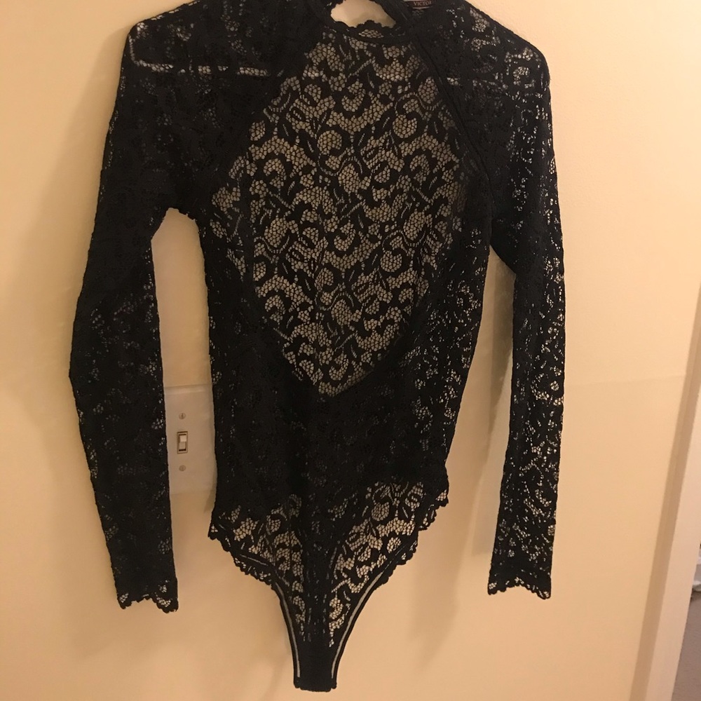 Victoria’s Secret Lace Halter Body Suit